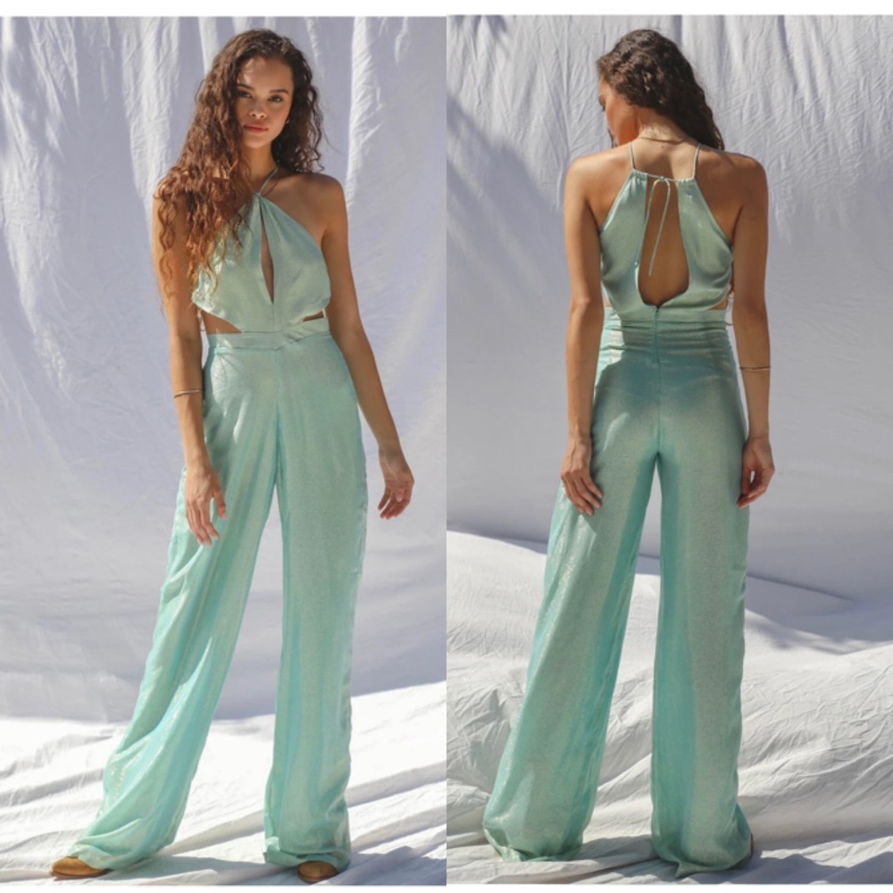 Women's JENS PIRATE BOOTY Avalon Shimmer Jumpsuit size Small